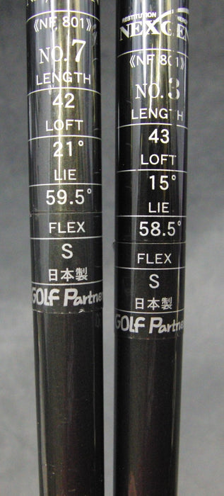 Set of 2 Nexgen NF 801 High Moment of Inertia 3 & 7 Woods Stiff Graphite Shafts