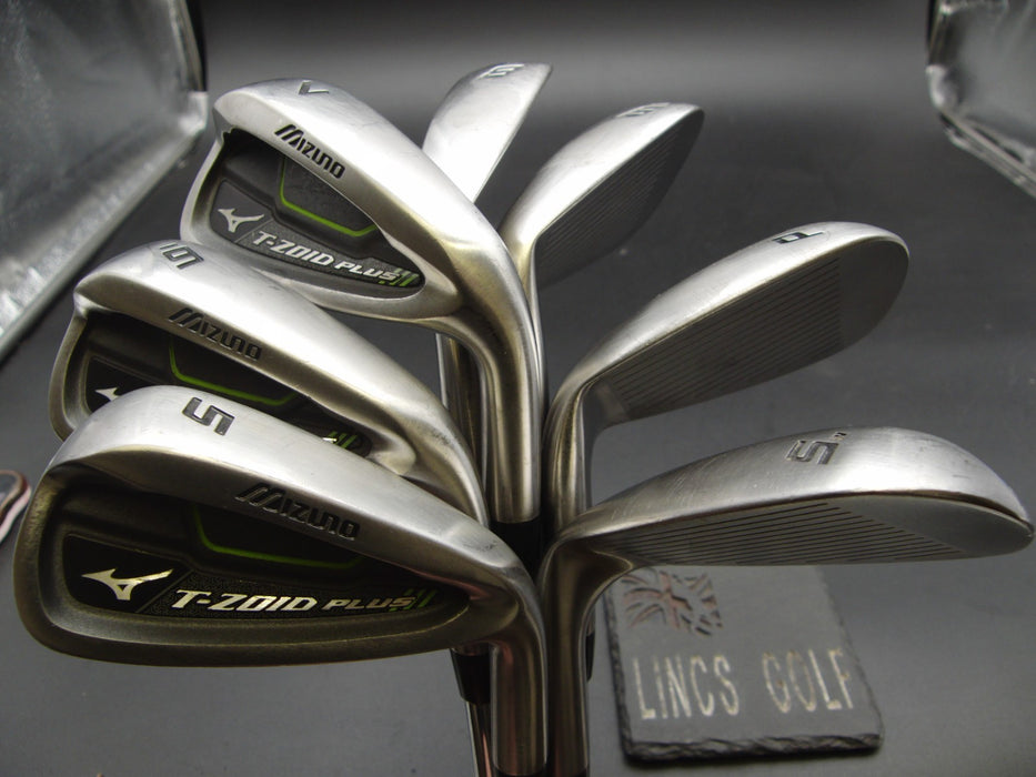 Set of 7x Mizuno T-Zoid Plus Irons 5-SW Regular Steel Shafts Mizuno Grips*
