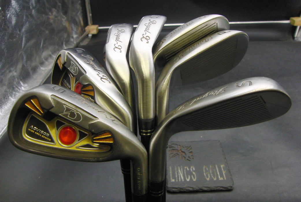 Set of 7 x Daiwa Advisor Royal Irons 5-SW Regular Graphite Shafts Daiwa Grips*