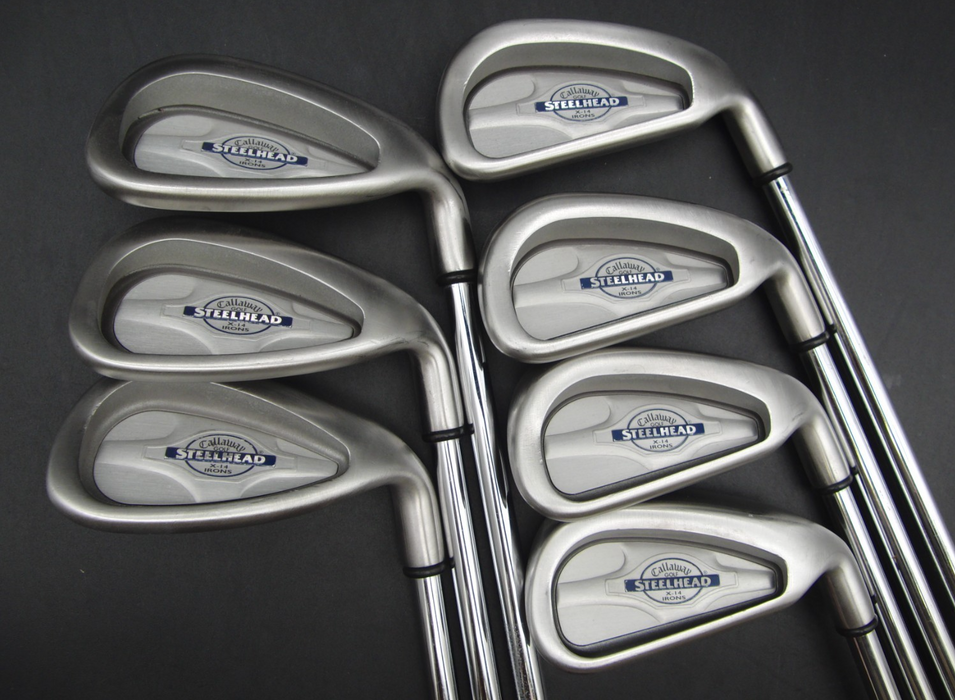 Set of Callaway SteelHead X-14 4-PW + Callaway Steel Head 3/5 Wood +Lynx Putter*