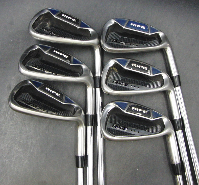 Set of 6 x Rife RX2 Irons 6-SW Regular Steel Shafts Rife Grips