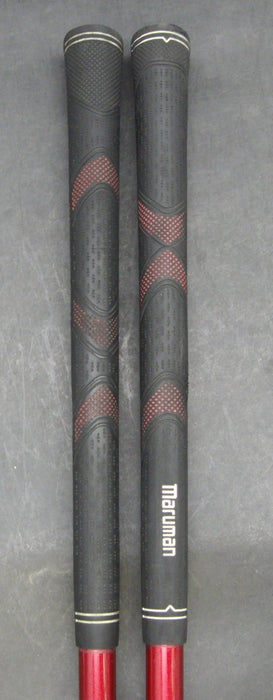 Set of 2 Maruman Verity Red-V 16° 3 + 19° 5 Woods Stiff Graphite Shafts