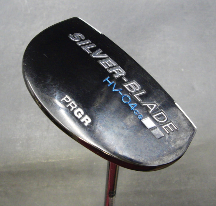 PRGR Silver Blade HV-04 Putter Steel Shaft 86.5cm Length Black Grip