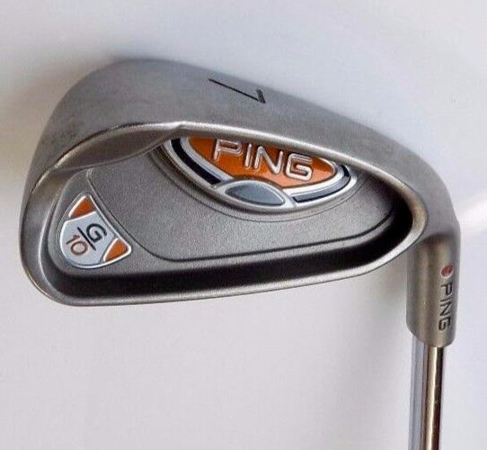 Ping G10 Red Dot 7 Iron AWT Stiff Flex Steel Shaft Ping Grip