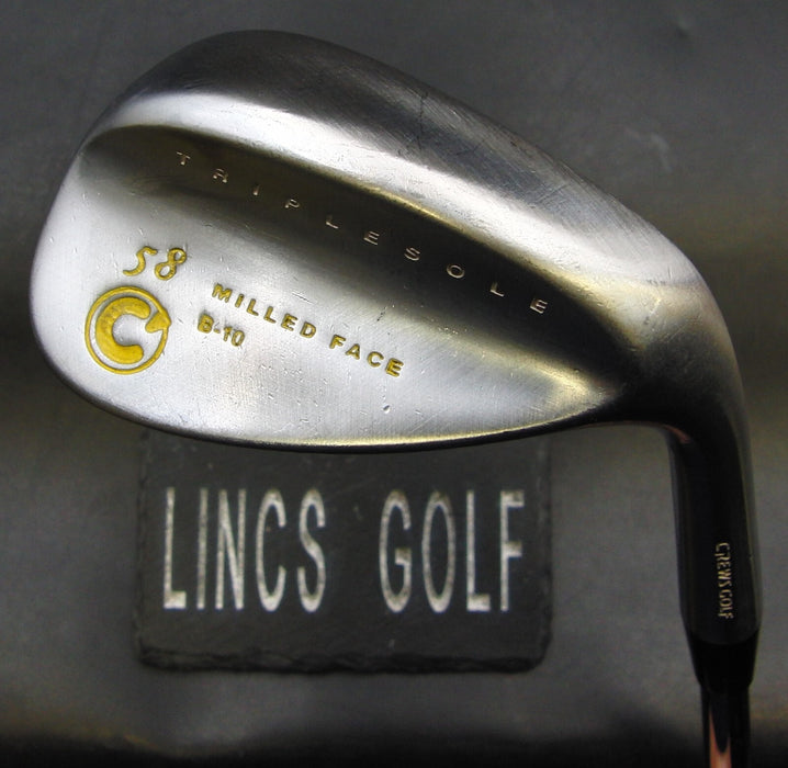 Crews Golf B-10 Triple Sole 58° Sand Wedge Regular Steel Shaft Golf Pride Grip