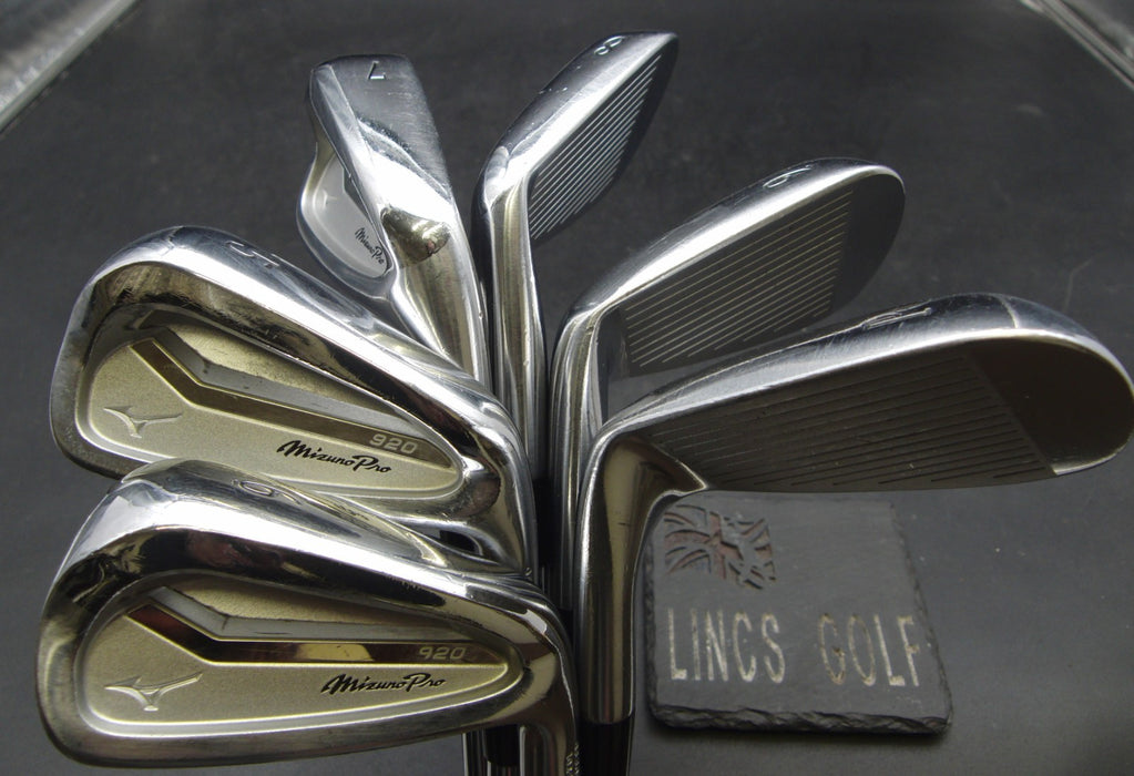 Set of 6x Mizuno Pro 920 Forged Irons 5-PW Extra Stiff Steel Shafts G/P Grips