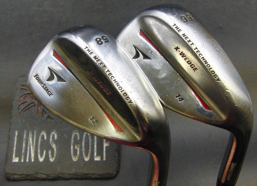 Set of 2 Bridgestone X-Wedge Tourstage 56° & 58° Sand Wedges Stiff Steel Shafts