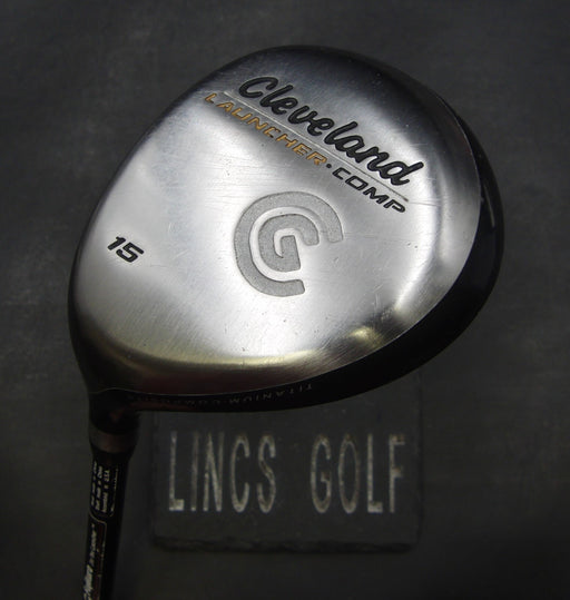 Left Handed Cleveland Launcher Comp 15° 3 Wood Stiff Graphite Shaft Black Grip