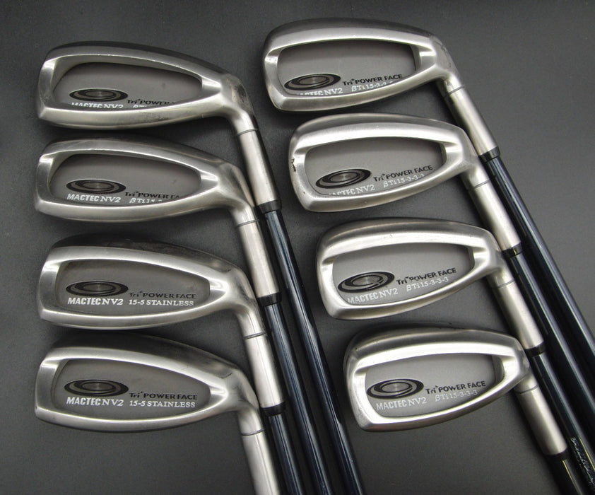 Set of 8x MacGregor MACTEC NV2 Irons 4-PW+AW Regular Graphite Shafts*