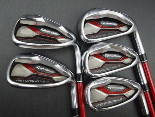 Set of 5x TaylorMade Aeroburner 6-PW Irons Regular Graphite Shafts