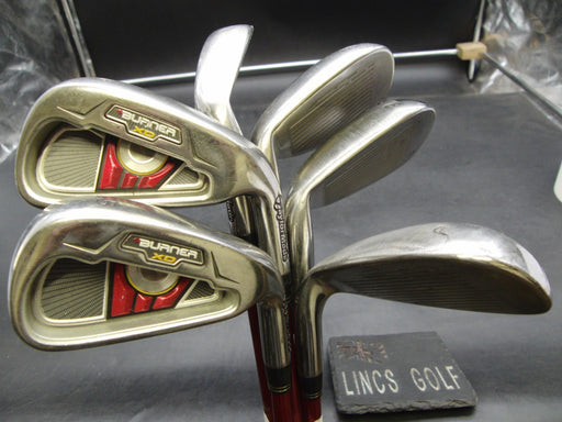 Set of 6 x TaylorMade Burner XD Irons 5-PW Stiff Graphite Shafts No 1 Grips*