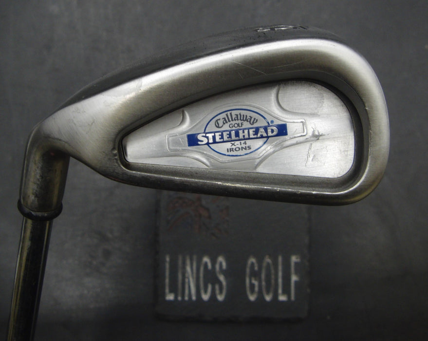 Left-Handed Callaway Steelhead X-14 6 Iron Regular Steel Shaft Callaway Grip