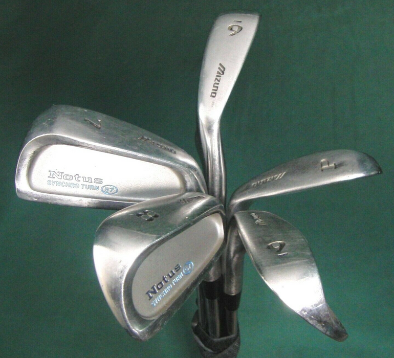 Set of 5 x Mizuno Notus Turn 57 Irons 6-PW Regular Steel Shafts Mizuno Grips
