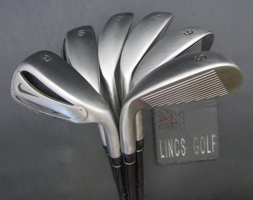 Set of 6x Nike Slingshot 5-PW Irons Stiff Graphite Shafts Nike Grips