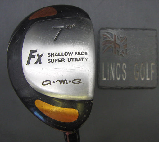 a.m.c FX Shallow Face Super Utility 7 Wood Stiff Graphite Shaft Golf Pride Grip