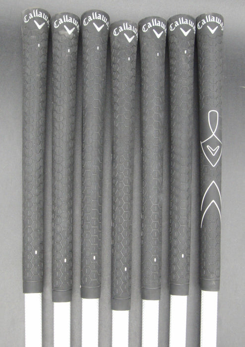 Set of 7x Callaway WarBird Irons 5-SW Regular Graphite Shafts Callaway Grips