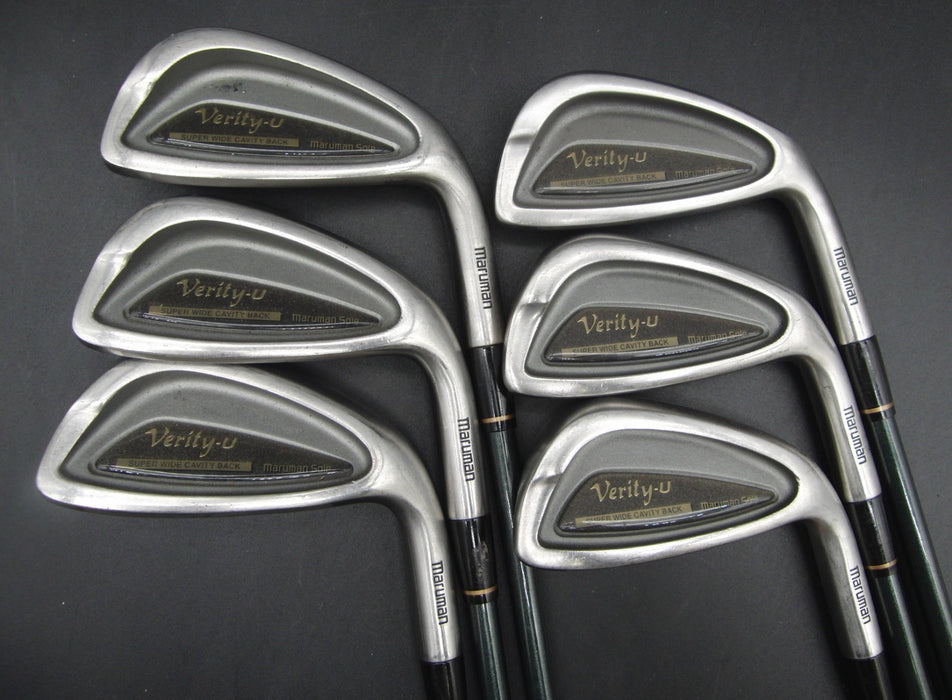 Set of 6 x Maruman Verity-U Irons 3-8 Regular Graphite Shafts Maruman Grips*