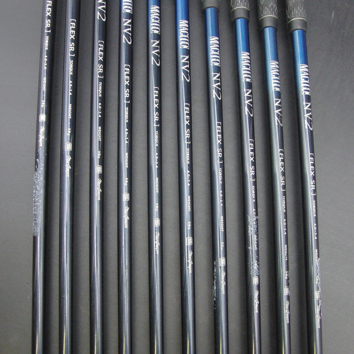 Set of 10x MacGregor Mactec NV2 3-SW+AW Regular Graphite Shafts Mactec Grips*