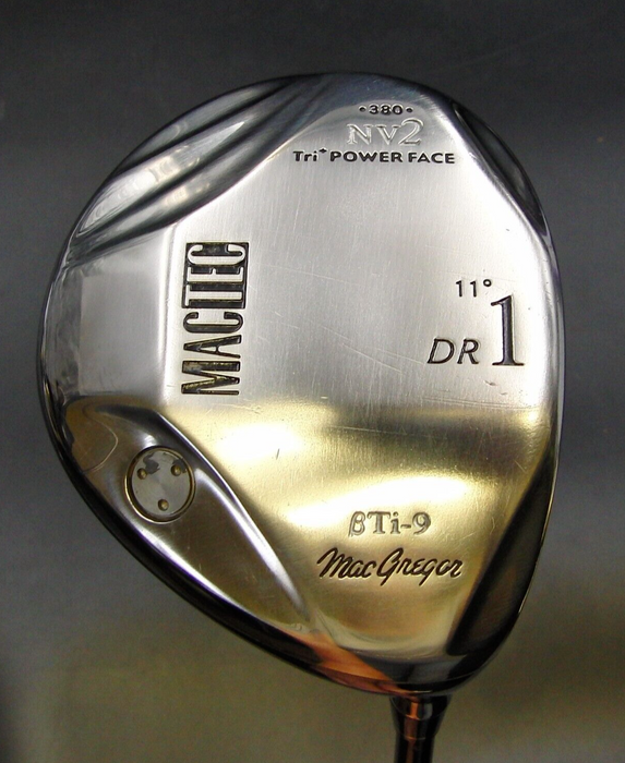 Macgreger MacTec NV2 BTi-9 11° 1 Wood Driver Regular Graphite Shaft Dunlop Grip