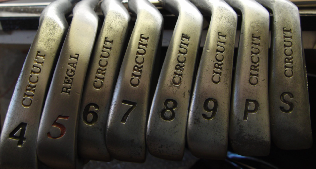 Set Of Circuit Plus 4-SW Irons + 3 + 4 Wood + Golf Planner Driver + Putter