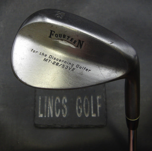 Fourteen MT-28/53V2 53° Gap Wedge Wedge Flex Steel Shaft Lamkin Grip