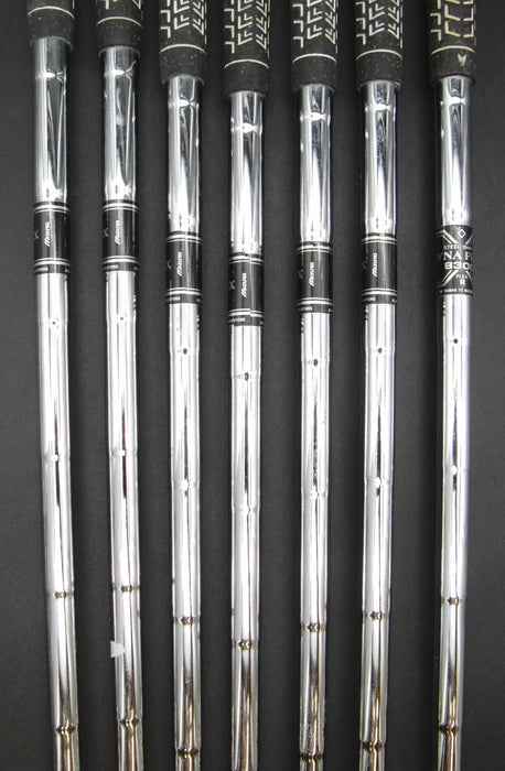 Set of 7x Mizuno Greendale Irons 4-PW Regular Steel Shafts GolfPride Grips