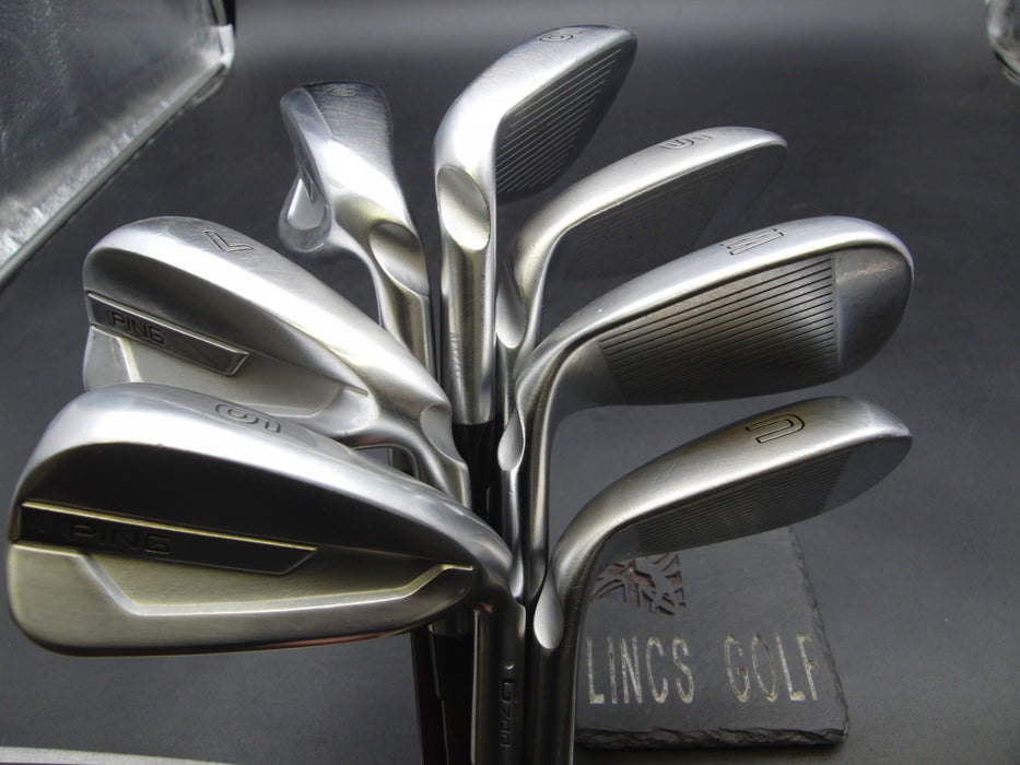 Set 7x Ping G700 White Dot Irons 6-SW+UW Regular Graphite 0.75" Longer than STD