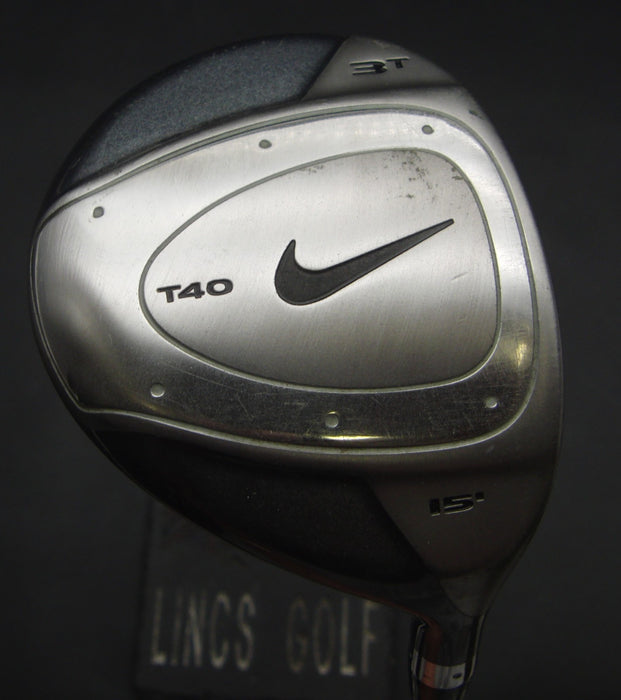 Nike T40 15° 3 Wood Stiff Graphite Shaft Golf Pride Grip