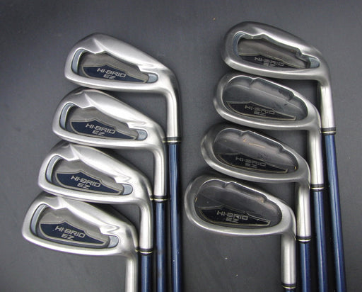 Set of 8x Hi-Brid EZ 5-SW + AW Irons Regular Graphite Shafts Golf Pride Grips*