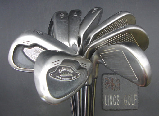Set of 8x Callaway Steelhead Pro Series X-16 3-PW Irons Regular Steel Shafts