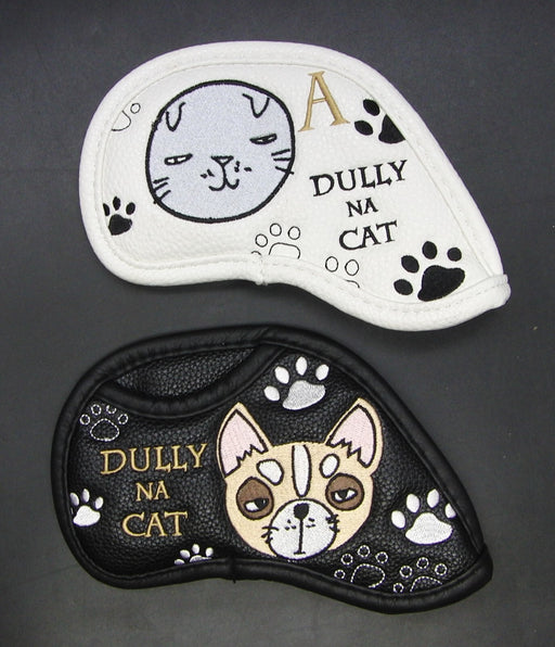 Set of 2 Dully Na Cat Iron Headcovers Only