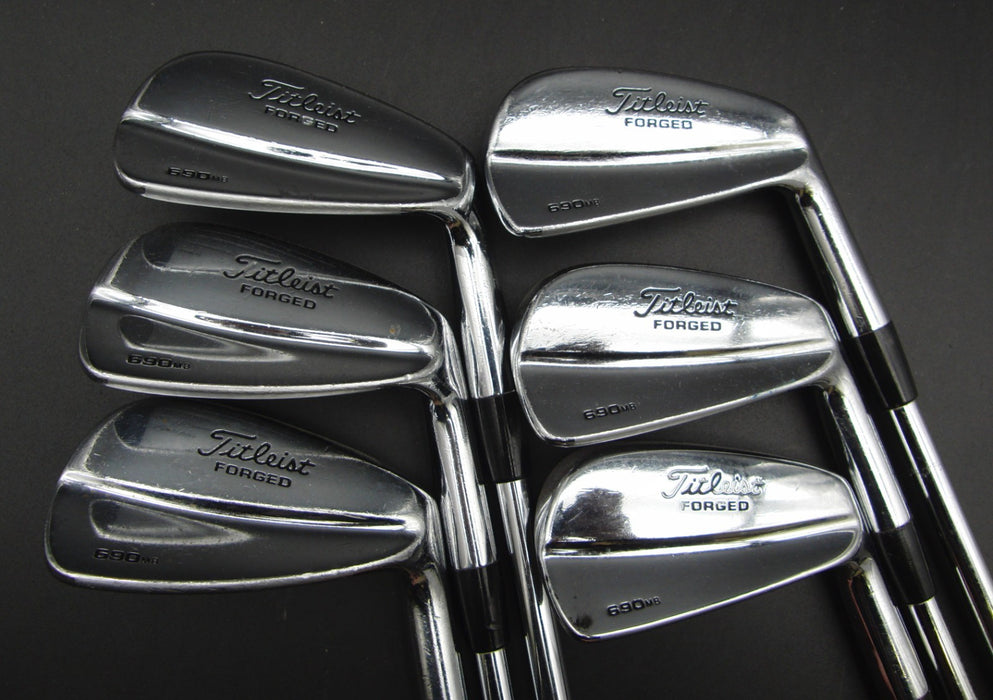 Set of 6x Titleist 690MB Forged Irons 5-PW Stiff Steel Shafts Titleist Grips*