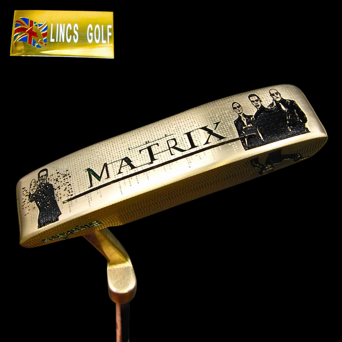 Custom Milled Matrix Themed Ping Anser Putter 84cm Steel Genuine Leather HC
