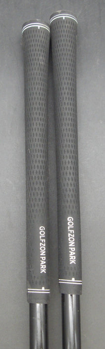 Set of 2 TaylorMade V Steel 3+5 Woods Regular Graphite Shafts GolfZon Park Grips