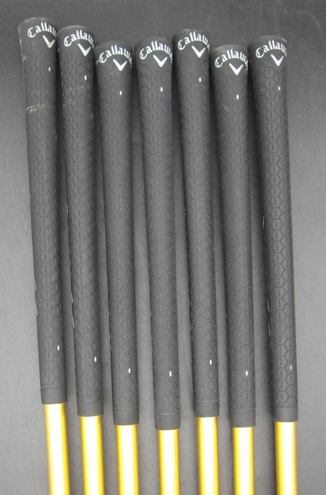 Set of 7x Callaway WarBird Irons 5-SW Regular Graphite Shafts Callaway Grips