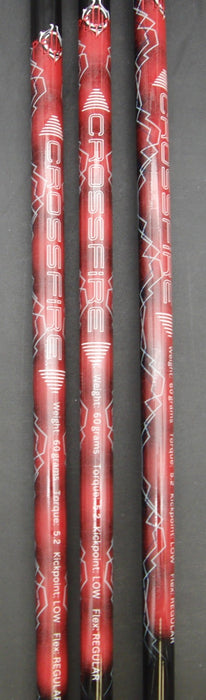 Set of 3 FW-08 Stainless Steel 3+5&7 Woods Regular Graphite Shafts David Grips
