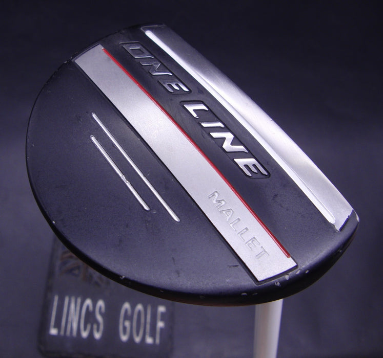 One Line Mallet Putter 88cm Length Steel Shaft with Grip