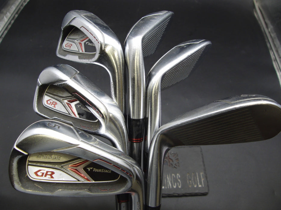Set of 6x Bridgestone TourStage X-Blade GR Irons 5-PW Stiff Graphite Shafts