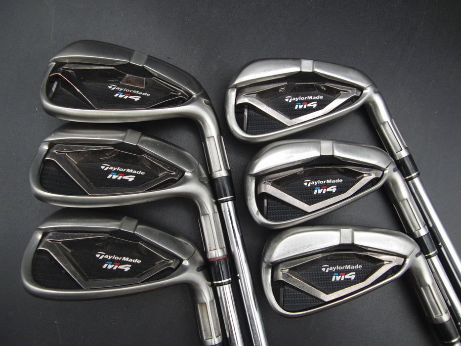 Set of 6 x TaylorMade M4 Irons 5-PW Stiff Steel Shafts with Grips*