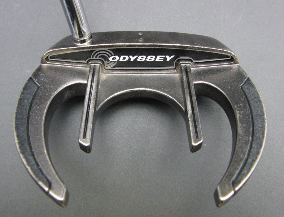 Odyssey White Ice Sabertooth Putter Steel Shaft 83cm Length Psyko Grip
