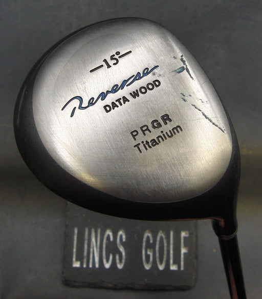 Japanese PRGR Reverse Data 15° 3 Wood Stiff Graphite Shaft PRGR Grip
