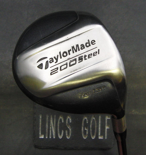 TaylorMade 200 Steel 15° 3 Wood Regular Graphite Shaft Golf Pride Grip