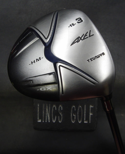 TSURUYA AXEL GX HM 15° 3 Wood Regular Graphite Shaft GolfPride Grip & Axel HC