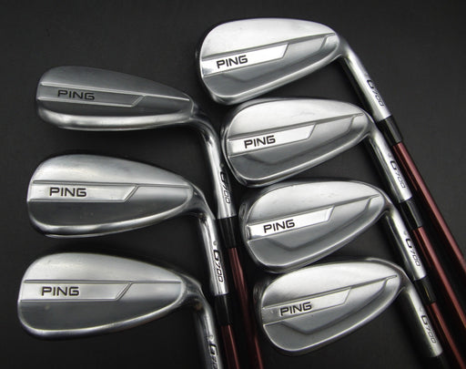 Set 7x Ping G700 White Dot Irons 6-SW+UW Regular Graphite 0.75" Longer than STD