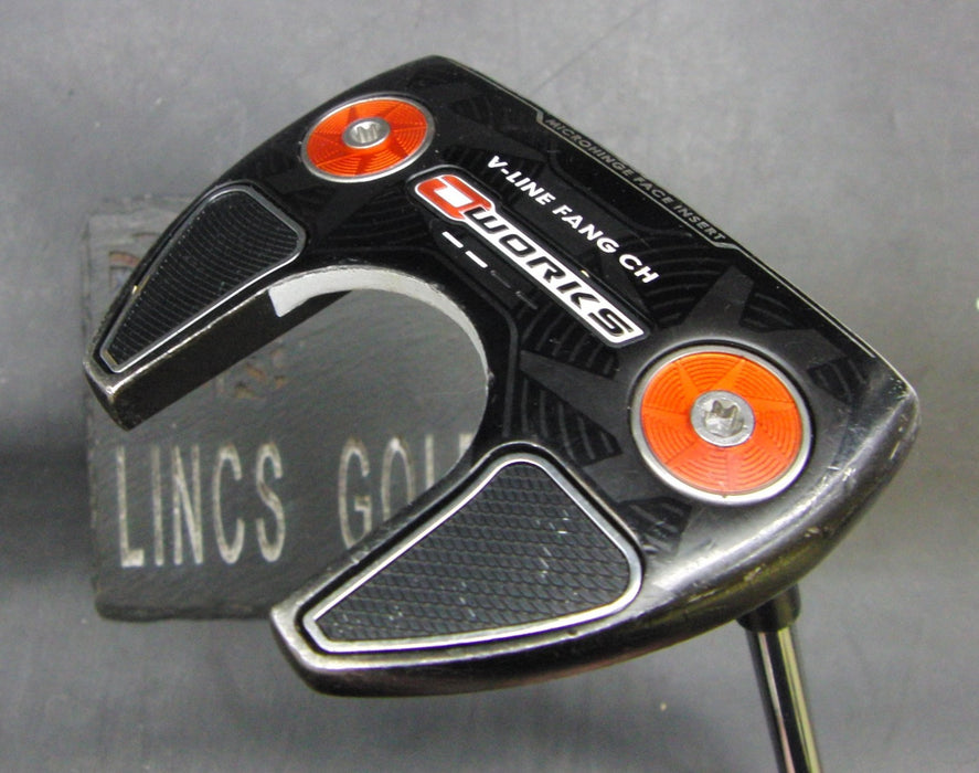 Odyssey O Works V-Line Fang CH Putter Steel Shaft 85cm Length Psyko Grip*