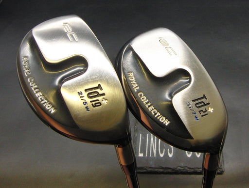 Set of 2 Royal CollectionTD 2i 5+3i 7  Woods Extra Stiff Prototype Graphite Shaf