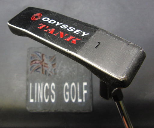 Odyssey Tank #1 Putter 87.5cm Playing Length Steel Shaft PSYKO Grip*