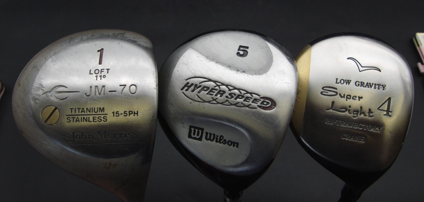Set of Doug Sanders 4-PW Irons +11 Driver + 4 + 5 Wood + Putter