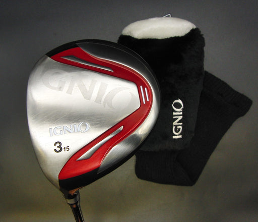 Left Handed Japanese Ignio 15° 3 Wood Regular Graphite Shaft + Head Cover