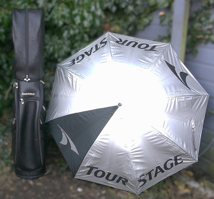 5 Division TourStage PHYZ With Umbrella Golf Cart Carry Clubs Bag